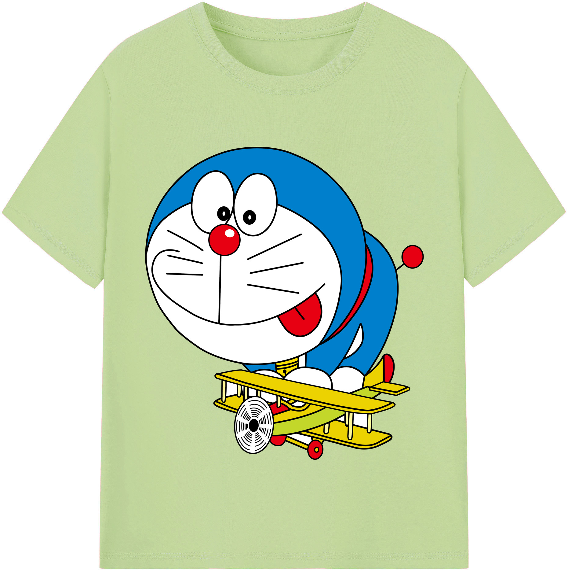 （画像用） ドラえもん Doraemon 綿100％半袖Tシャツ（フロントプリント）